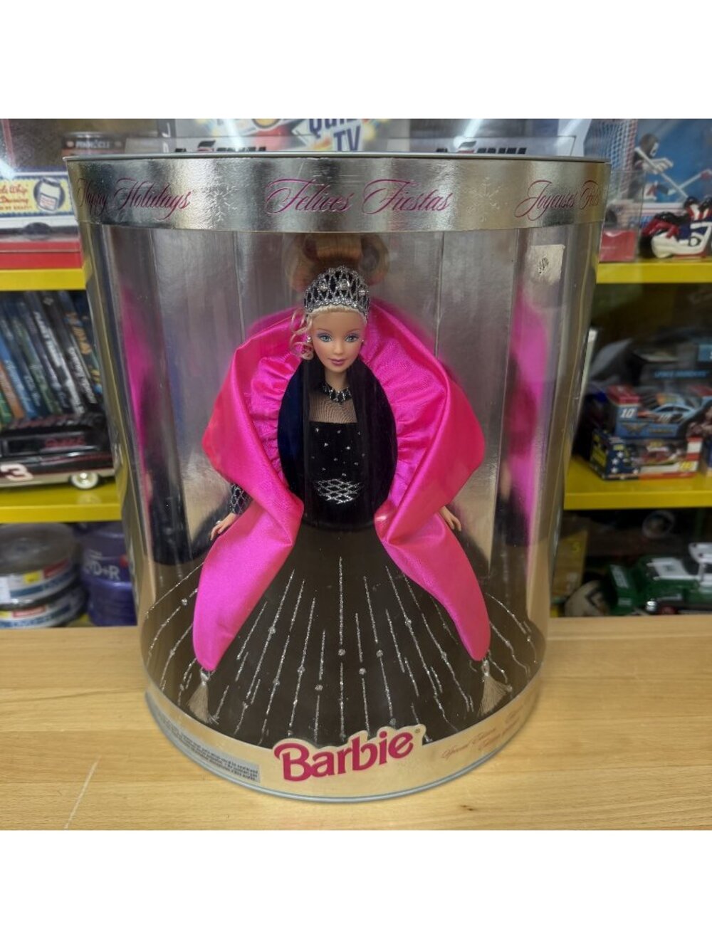Mattel Happy Holidays 1998 Fashion Doll Black Plastic NIB